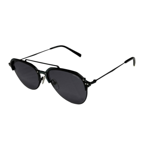Black Aviator Light Framed Sunglasses With Case - Picture 1 of 5